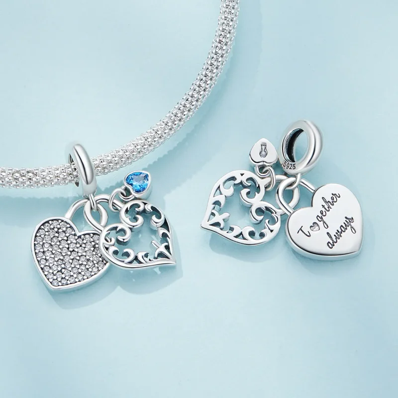 (zdjęcie do) Pandora Styl Interlock Serce Charm - SCC2502 - Wyświetl 4