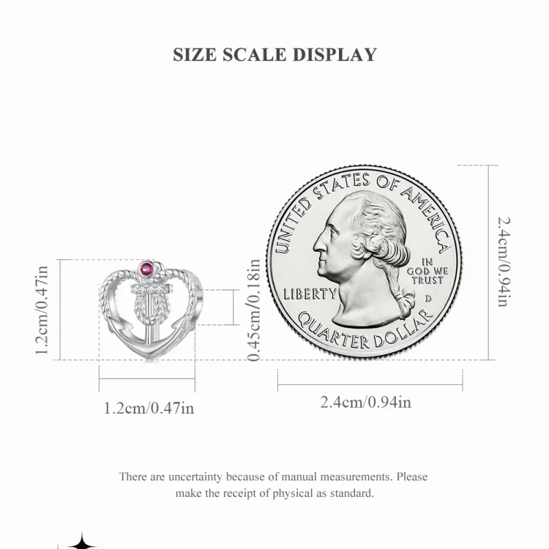 (zdjęcie do) Pandora Styl Kotwica Charm - BSC773 - Wyświetl 5
