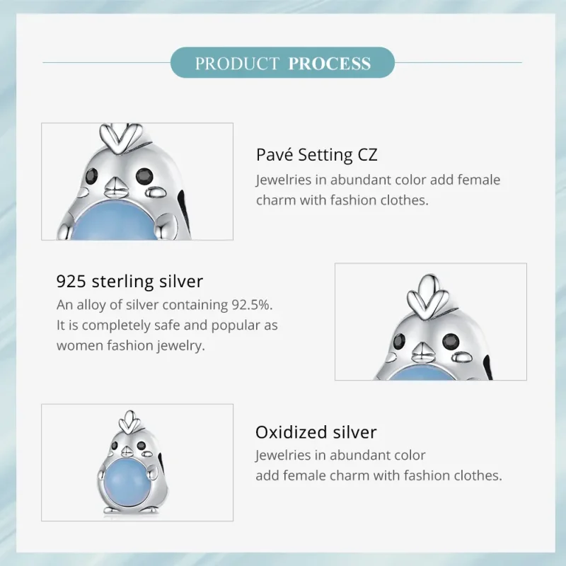 (zdjęcie do) Pandora Styl Kurczak Charm - SCC2409 - Wyświetl 6