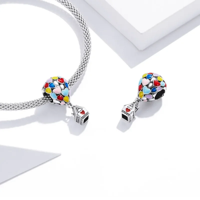 (zdjęcie do) Pandora Styl Latający Domek Charm - BSC417 - Wyświetl 4