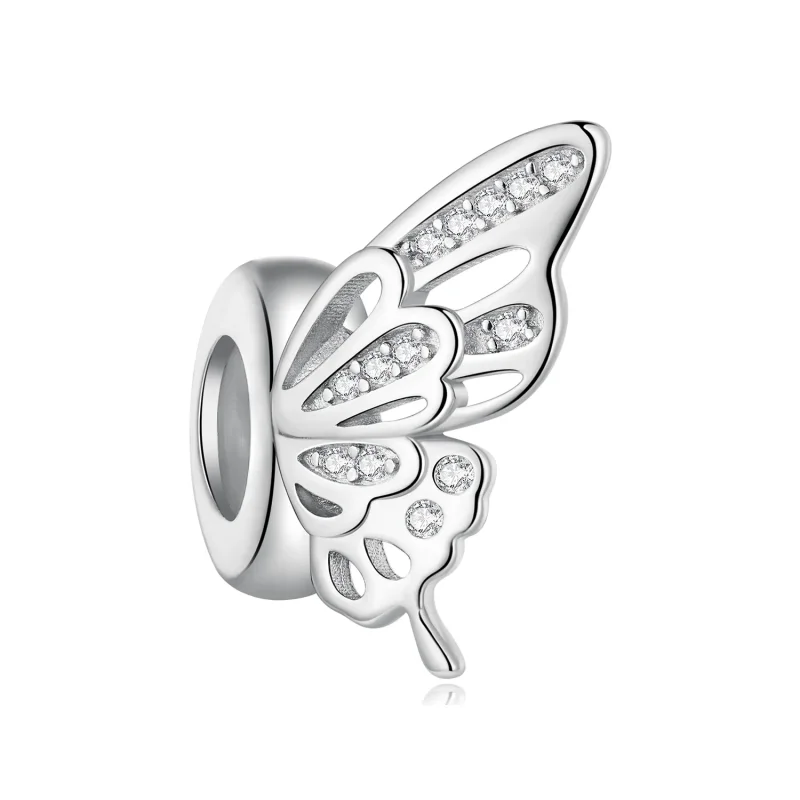 (zdjęcie do) Pandora styl Motylki Spacer Charm - BSC823 - Wyświetl 3