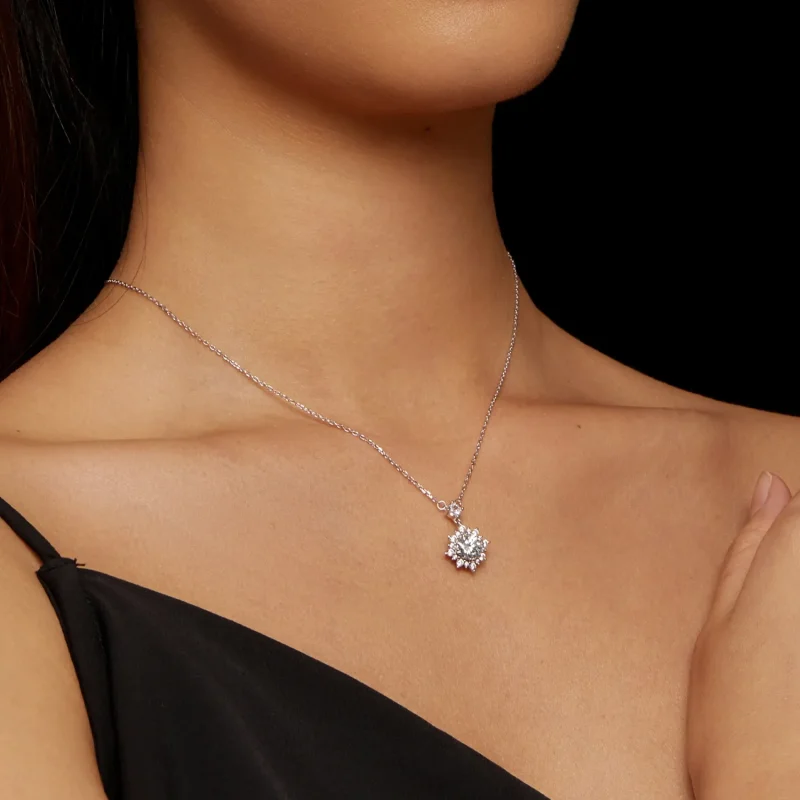 (zdjęcie do) Pandora Styl Naszyjnik z Diamentem - MSN017 - Wyświetl 5