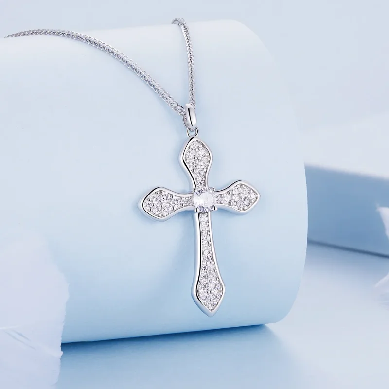 (zdjęcie do) Pandora Styl Naszyjnik z Krzyżem - BSN303 - Wyświetl 2