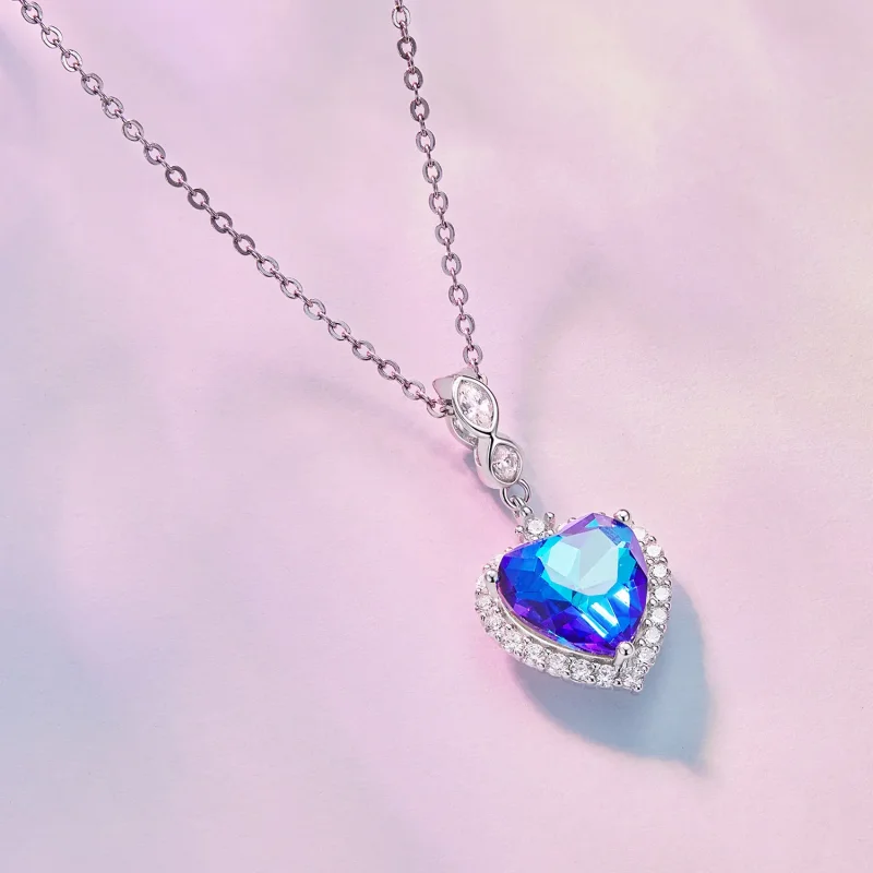 (zdjęcie do) Pandora Styl Niebieski Charm Serce - BSC775 - Wyświetl 2
