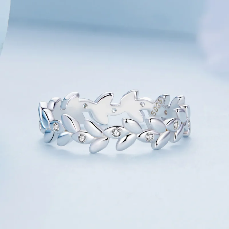 (zdjęcie do) Pandora Styl Pierścionek Liść - BSR306 - Wyświetl 3