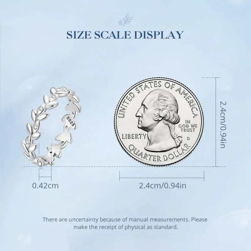 (zdjęcie do) Pandora Styl Pierścionek Liść - BSR306 - Wyświetl 7