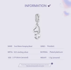 Pandora Styl Przyciągające Serca Charm - SCC2455
