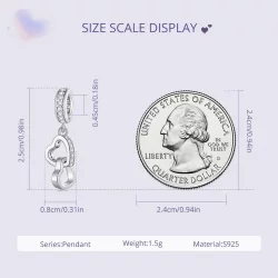 Pandora Styl Przyciągające Serca Charm - SCC2455