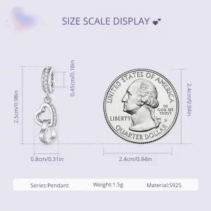 Pandora Styl Przyciągające Serca Charm - SCC2455