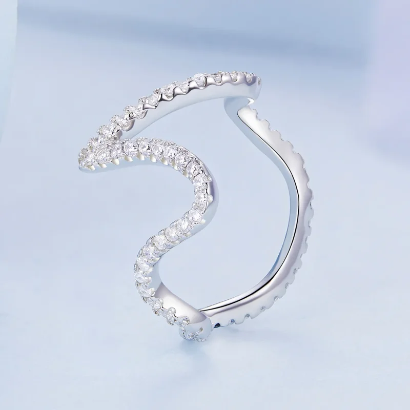 (zdjęcie do) Pandora styl Zig Zag Pierścień - BSR314 - Wyświetl 2