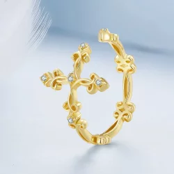 Pandora Styl Złoty Pierścionek - BSR041-B