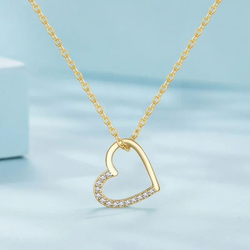 (zdjęcie do) Pandora Style 14K Serce Naszyjnik - SCN347-B - Wyświetl 2