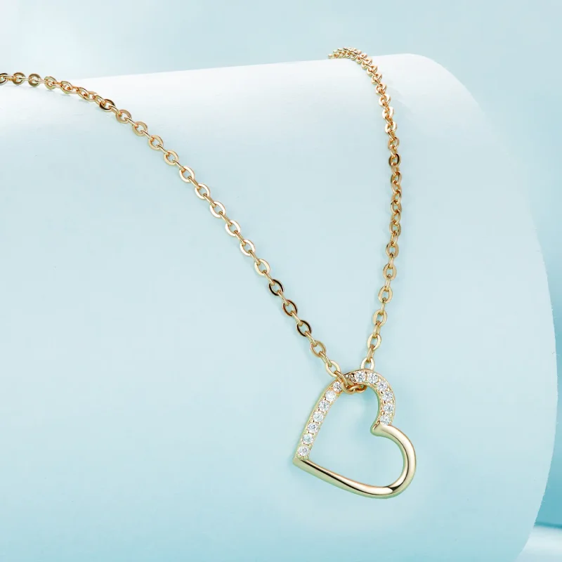 (zdjęcie do) Pandora Style 14K Serce Naszyjnik - SCN347-B - Wyświetl 3