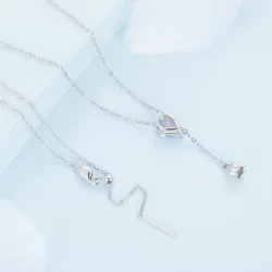 Pandora Style Ametystowy Naszyjnik - BSN271