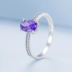 Pandora Style Ametystowy Pierścionek - BSR460-VT