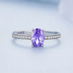Pandora Style Ametystowy Pierścionek - BSR460-VT