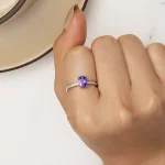 Pandora Style Ametystowy Pierścionek - BSR460-VT