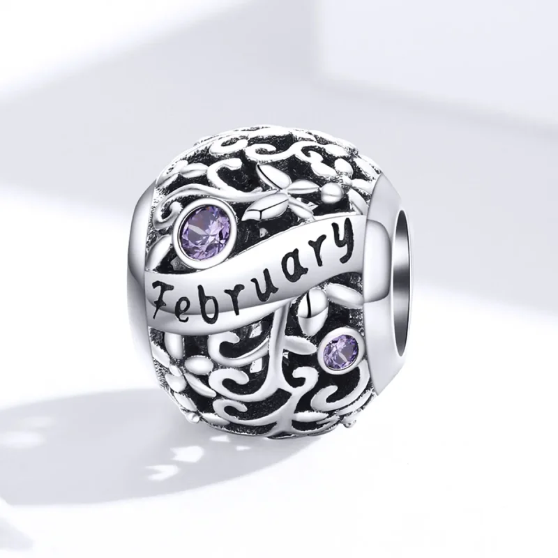 (zdjęcie do) Pandora Style Birthstone dla lutego - SCC1385-2 - Wyświetl 4