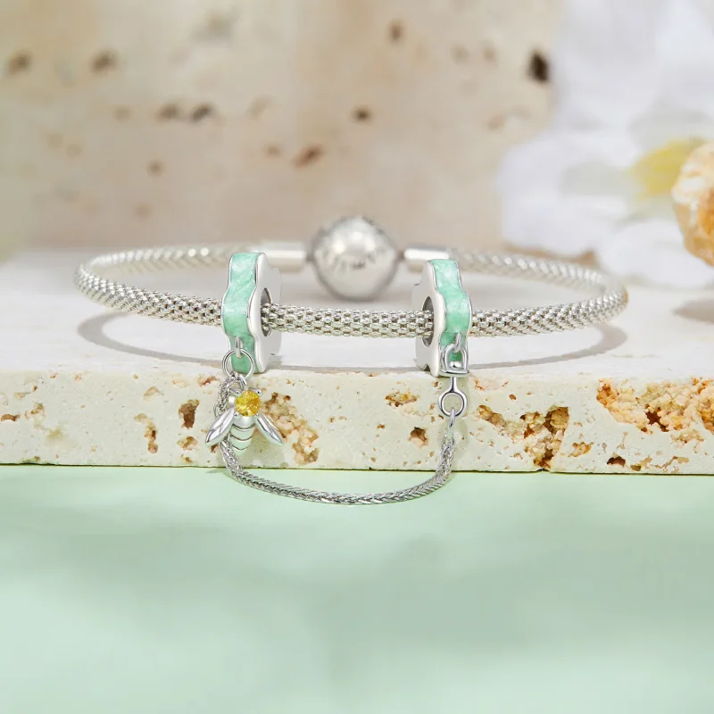 (zdjęcie do) Pandora Style Bukiet Zapięcie na Bezpieczeństwo - BSC898 - Wyświetl 7