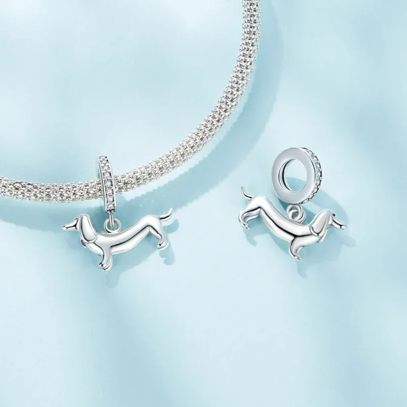 (zdjęcie do) Pandora Style Charm z wizerunkiem jamnika - SCC2561 - Wyświetl 4
