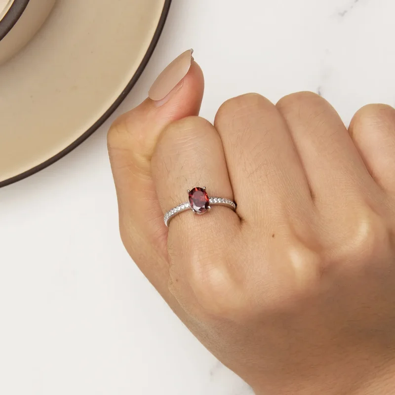 (zdjęcie do) Pandora Style Czerwony Pierścień - BSR460-RD - Wyświetl 6