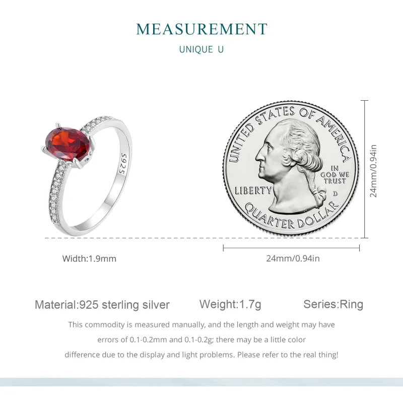 (zdjęcie do) Pandora Style Czerwony Pierścień - BSR460-RD - Wyświetl 7