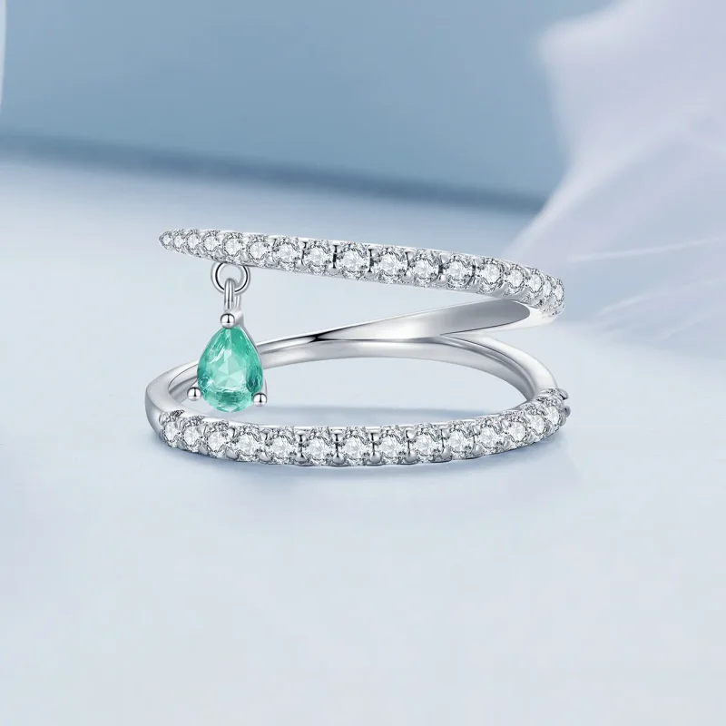 (zdjęcie do) Pandora Style Dangle Pierścionek - BSR417 - Wyświetl 3