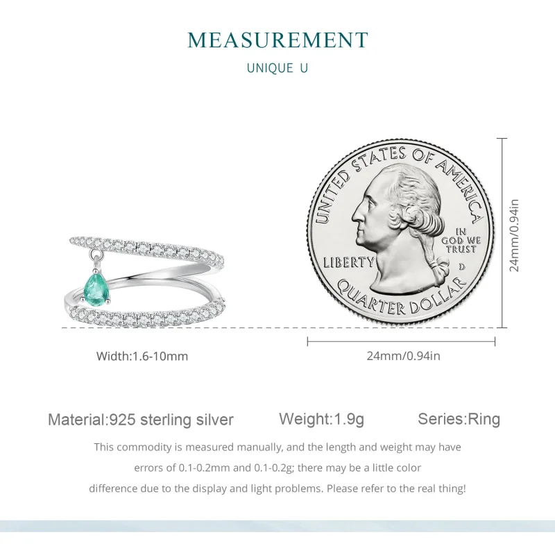 (zdjęcie do) Pandora Style Dangle Pierścionek - BSR417 - Wyświetl 7