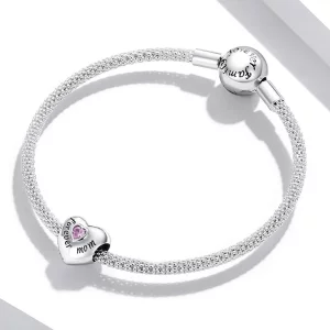 Pandora Style Forever Mom Charm - BSC562-PK - Ozdoba w stylu Pandora dla zawsze Mamy