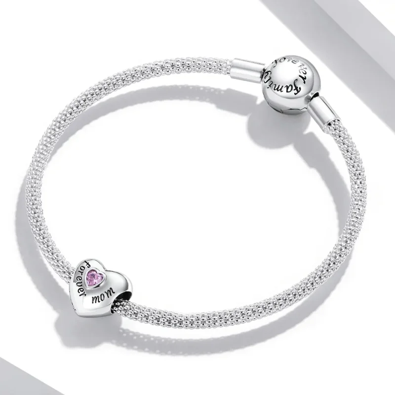 (zdjęcie do) Pandora Style Forever Mom Charm - BSC562-PK - Ozdoba w stylu Pandora dla zawsze - Wyświetl 3