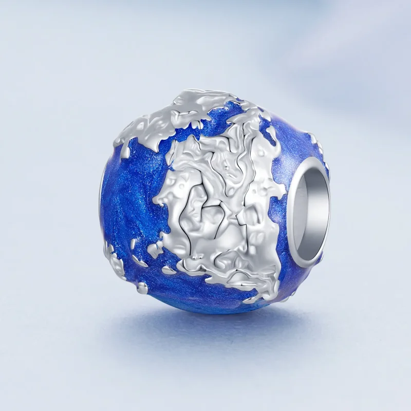 (zdjęcie do) Pandora Style Globe Charm - BSC846 - Wyświetl 2