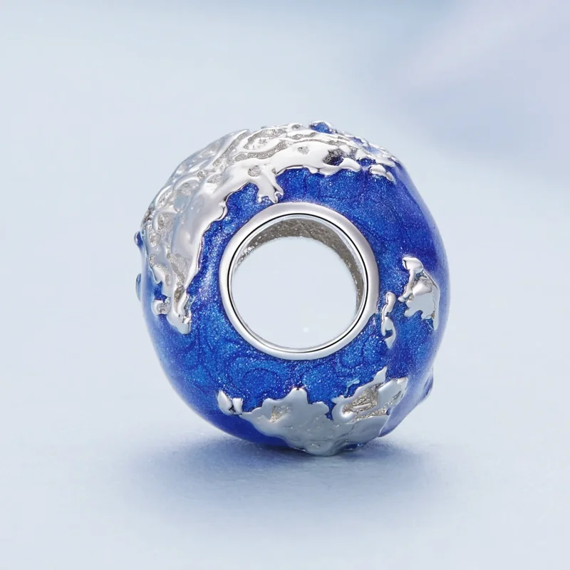 (zdjęcie do) Pandora Style Globe Charm - BSC846 - Wyświetl 3