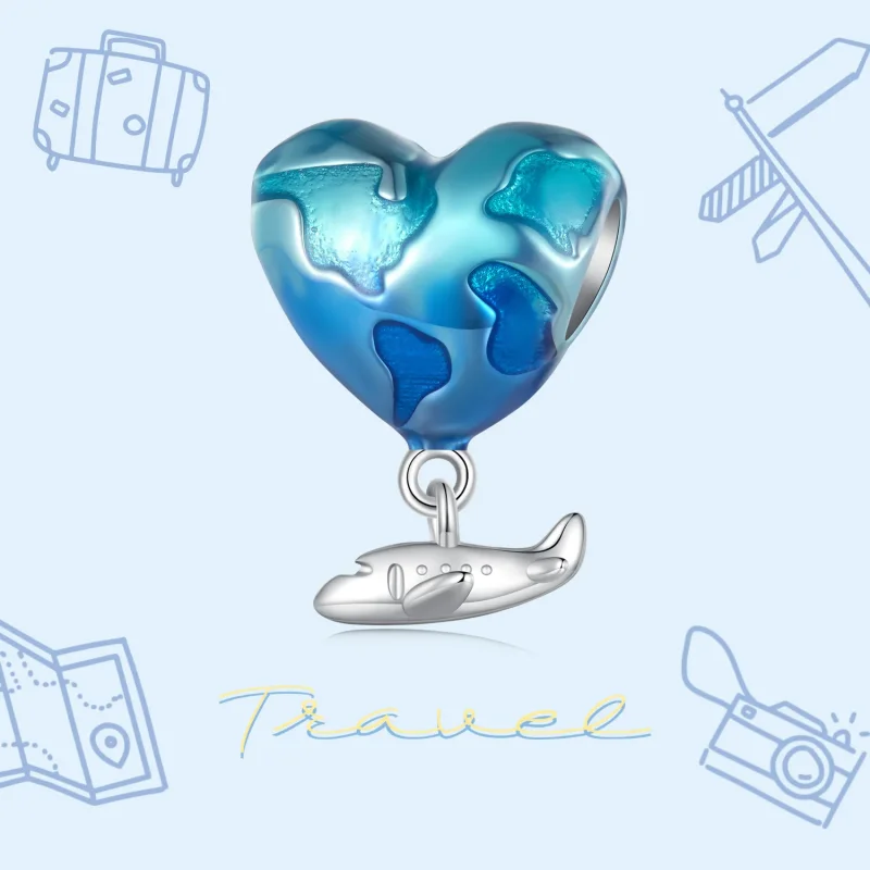 (zdjęcie do) Pandora Style Globe Charm - SCC2481 - Wyświetl 3