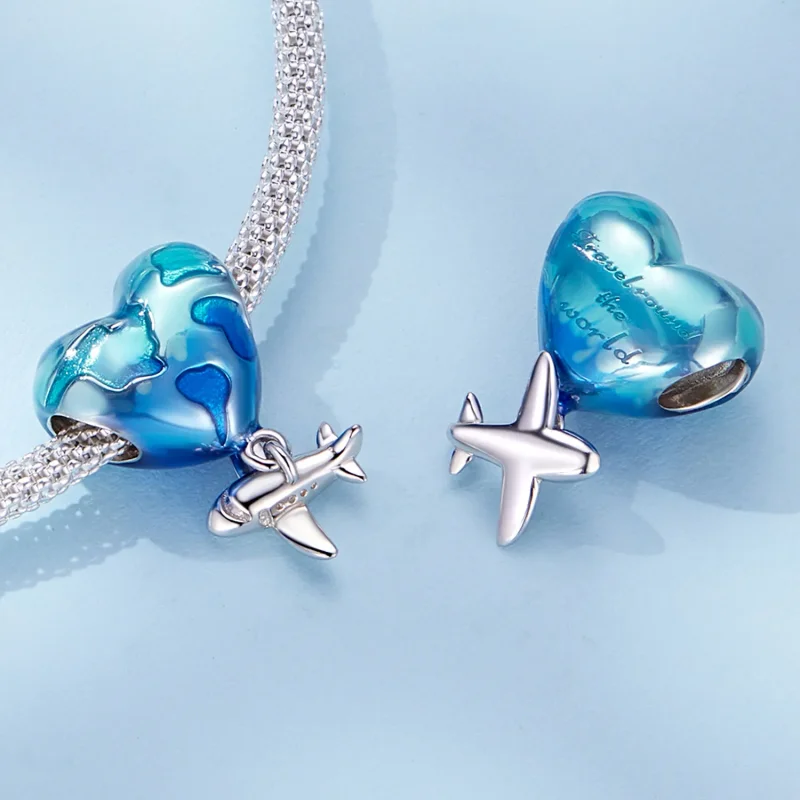 (zdjęcie do) Pandora Style Globe Charm - SCC2481 - Wyświetl 4