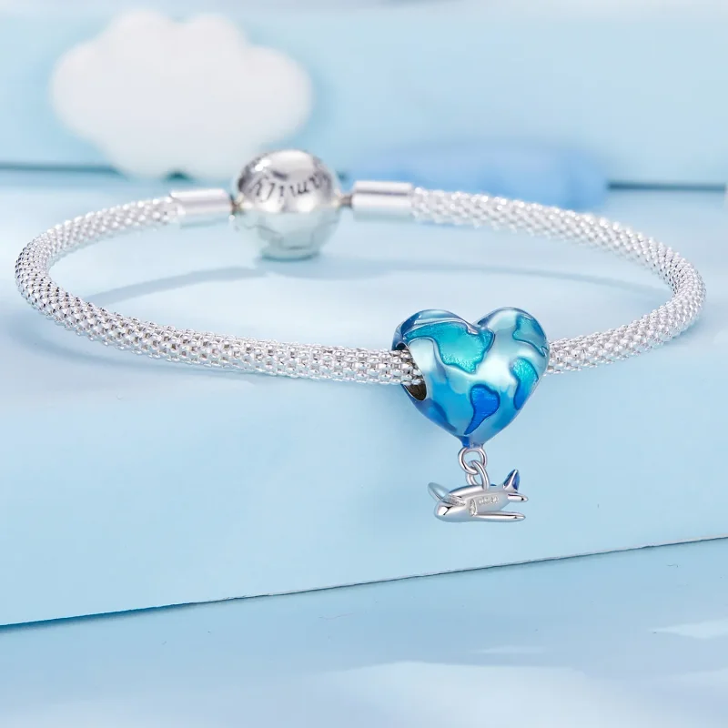 (zdjęcie do) Pandora Style Globe Charm - SCC2481 - Wyświetl 6