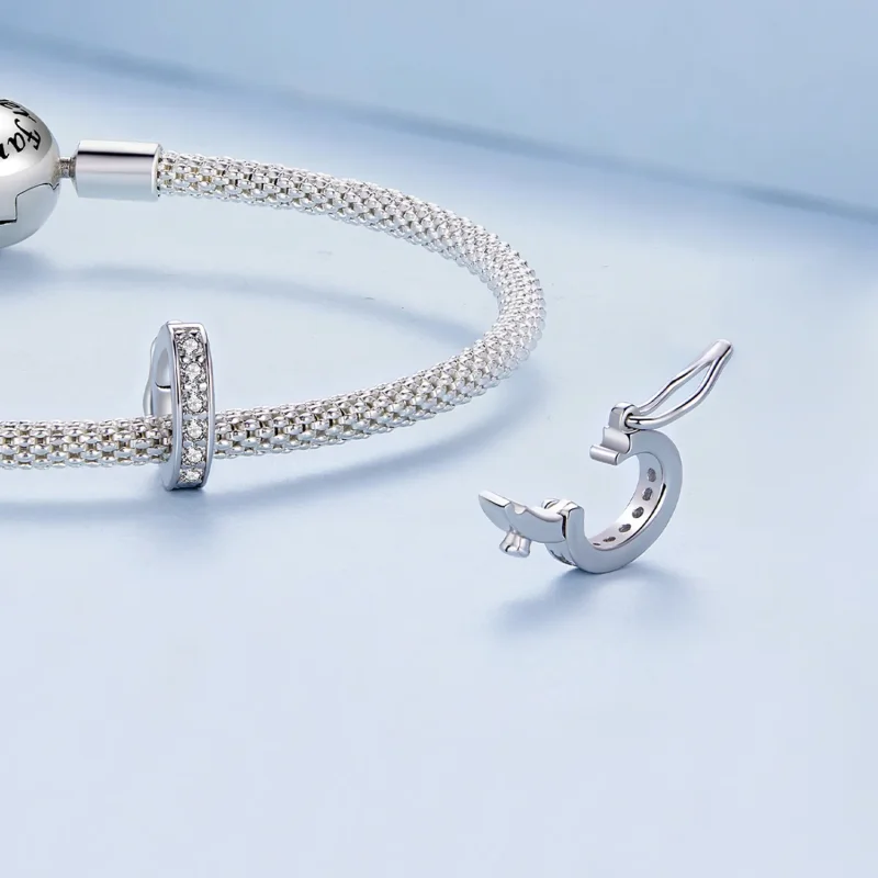 (zdjęcie do) Pandora Style Jasny Błyskający Spacer Charm - BSC886 - Wyświetl 4