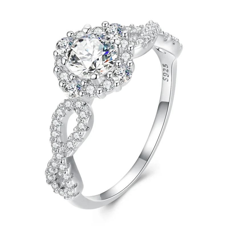 (zdjęcie do) Pandora Style Klasyczny Pierścień Elegancji Clear Cz - BSR352 - Wyświetl 3
