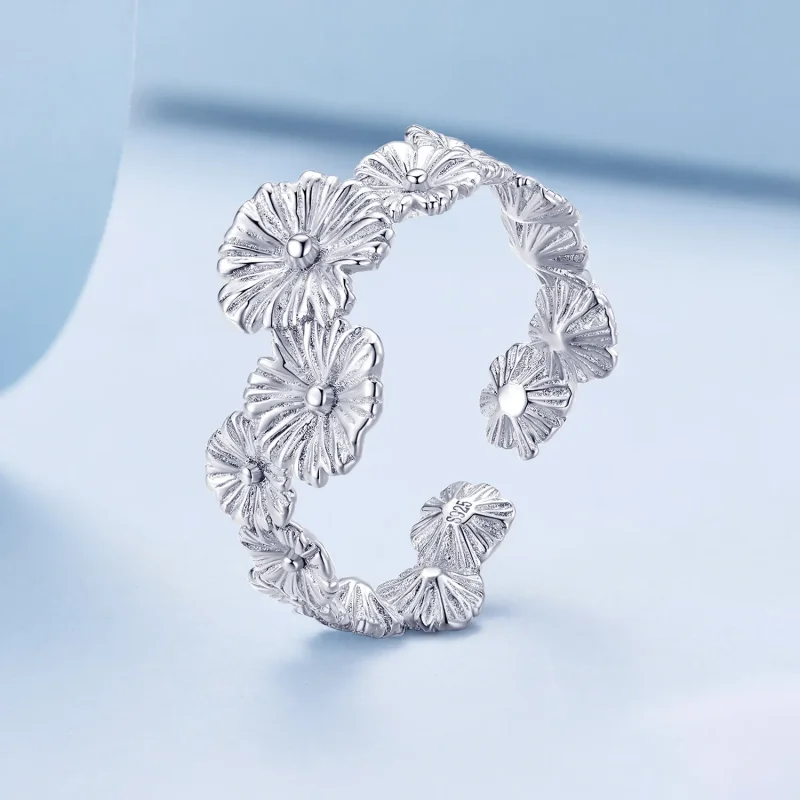(zdjęcie do) Pandora Style Klasyczny Pierścionek Z Kwiatem Daisy - BSR382 - Wyświetl 2