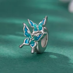Pandora Style Motyw Motyla Spacer Charm - BSC789