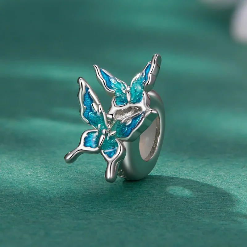 (zdjęcie do) Pandora Style Motyw Motyla Spacer Charm - BSC789 - Wyświetl 2