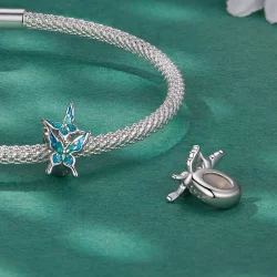 Pandora Style Motyw Motyla Spacer Charm - BSC789