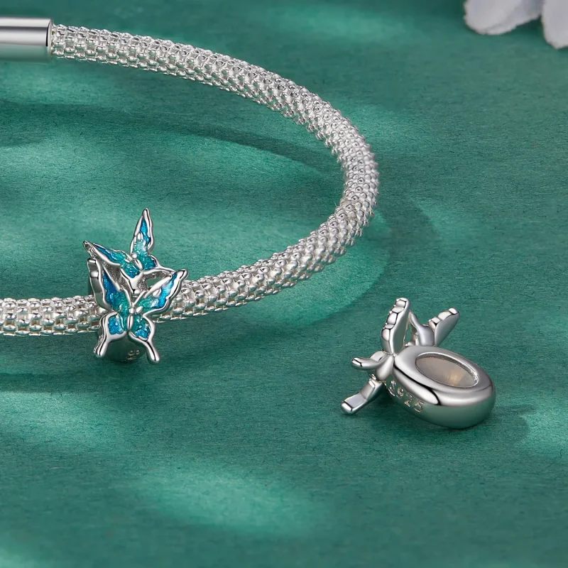 (zdjęcie do) Pandora Style Motyw Motyla Spacer Charm - BSC789 - Wyświetl 4