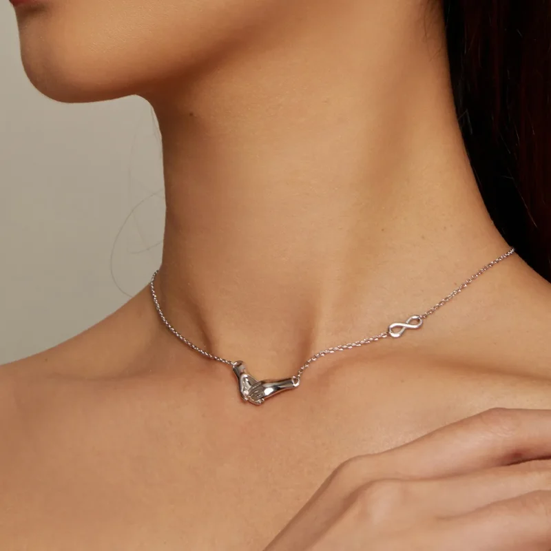 (zdjęcie do) Pandora Style Naszyjnik Walentynkowy - BSN337 - Wyświetl 6