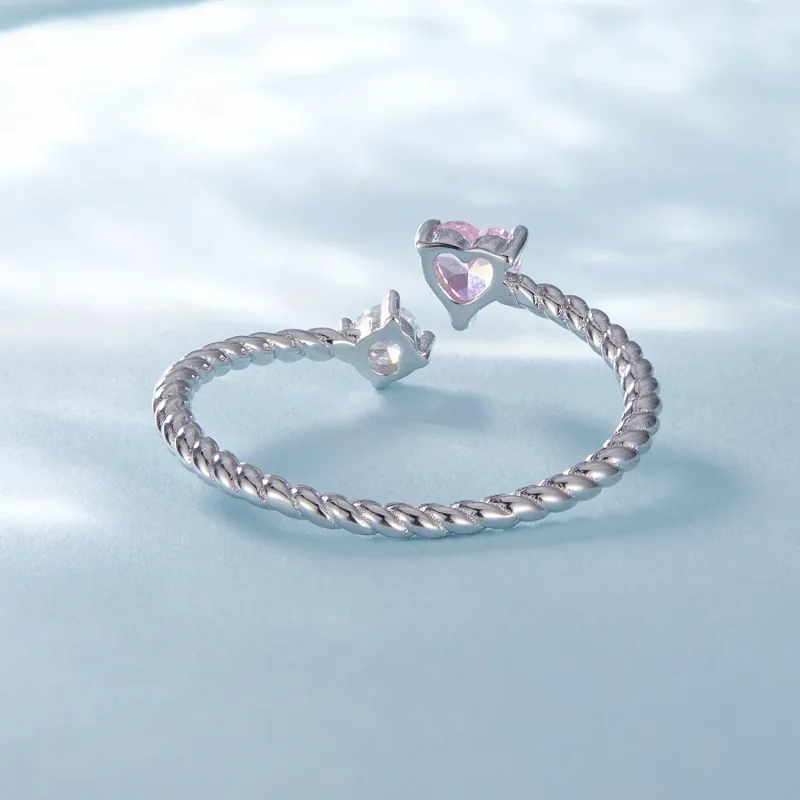 (zdjęcie do) Pandora Style Obrączki Obietnicy Dla Niej - SCR924 - Wyświetl 4