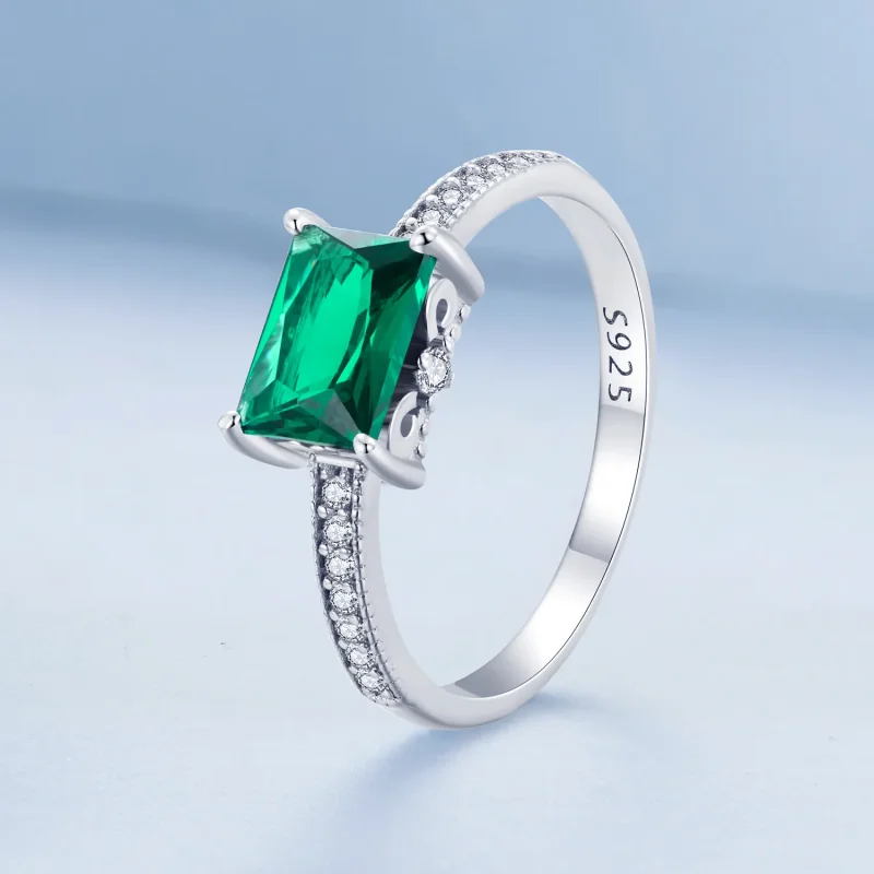 (zdjęcie do) Pandora Style Pierścień z Zielonym Kamieniem - BSR461 - Wyświetl 2