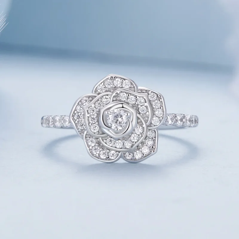 (zdjęcie do) Pandora Style Ring w kształcie róży - BSR449 - Wyświetl 3