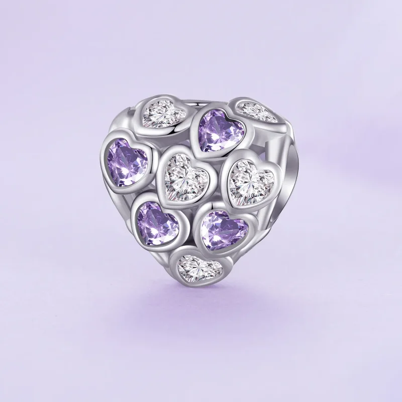 (zdjęcie do) Pandora Style Serca na Całą Powierzchnię Charm - SCC2451 - Wyświetl 2