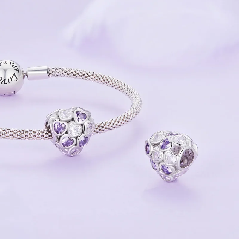 (zdjęcie do) Pandora Style Serca na Całą Powierzchnię Charm - SCC2451 - Wyświetl 4