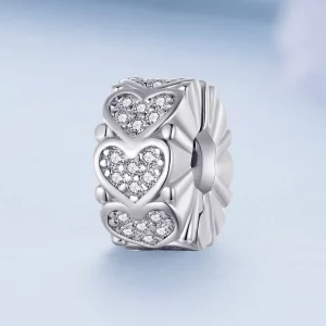 Pandora Style Serce Spacer - BSC885