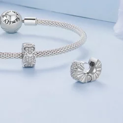 Pandora Style Serce Spacer - BSC885